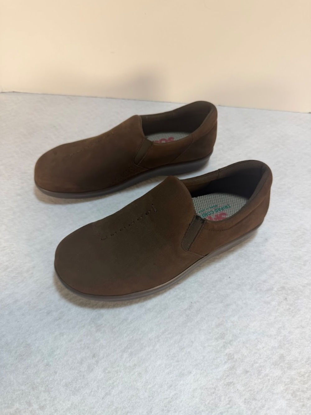SAS Tripad Comfort Womens 7M Brown Leather Slip On Shoes Made In USA